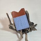 Porte-cartes Nagisa en cuir pleine fleur tannage végétal avec insert en cuir marin français